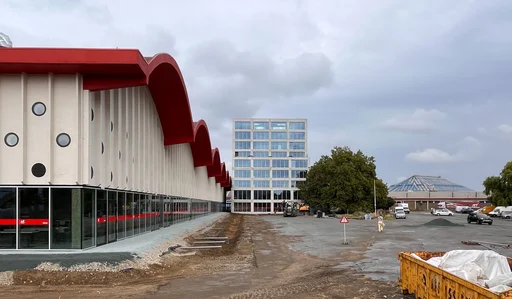 Hallentuin in aanbouw